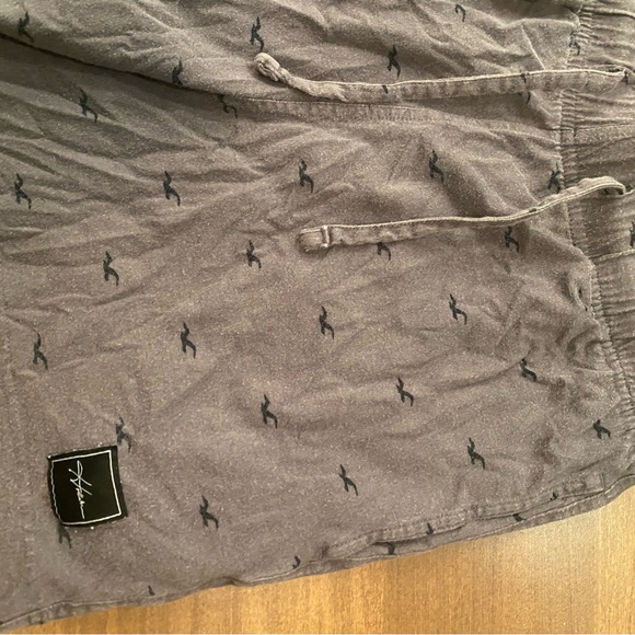 Hollister Dark Gray Logo Sleep Shorts, XS - Picture 3 of 5